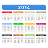 Vector clipart: 2014 Calendar