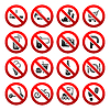 ID 3824489 | Set Icons Verbotene Symbole Ladenschilder | Stock Vektorgrafik ID 3824489 | Set Icons Verbotene Symbole Ladenschilder | Stock Vektorgrafik | CLIPARTO
