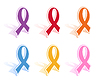 Vector clipart: set of of awareness ribbons