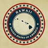 Vector clipart: Vintage label Hawaii