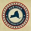 Vector clipart: Vintage label New York