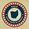 Vector clipart: Vintage label Ohio