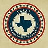 Vektor Cliparts: Vintage label Texas