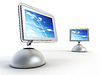 Zwei moderne Computer | Stock Illustration