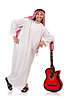 Arabische Mann spielt Gitarre | Stock Foto