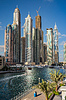 Paisaje urbano de Dubai Marina, Emiratos Árabes Unidos | Foto de stock