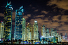 Paisaje urbano de Dubai Marina, Emiratos Árabes Unidos | Foto de stock
