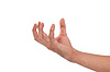 Mano masculina que alcanza para algo | Foto de stock
