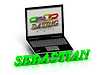 SEBASTIAN- Name and Family bright letters near | Stock Illustration