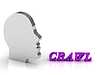 CRAWL helle Farbe Buchstaben und Silber Kopf Geist | Stock Illustration
