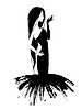 Woman `s silhouette | Stock Illustration