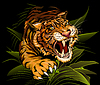 Vector clipart: Hunting Tiger