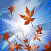 Vector clipart: Fall in big city