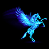 Vector clipart: Fire Pegasus