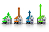 Growing home sale | Stock Illustration