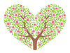 Vector clipart: heart tree