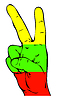 Vector clipart: Peace Sign of the Lithuanian flag