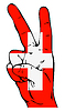 Vector clipart: Peace Sign of the Swiss flag