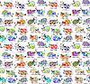 Vector clipart: Cows. Seamless background
