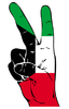 Vector clipart: Peace Sign of the Kuwaiti flag