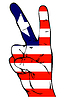 Vector clipart: Peace Sign of the Liberian flag