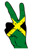 Vector clipart: Peace Sign of the Jamaican flag