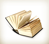 Vector clipart: Open book icon