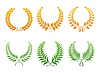 Vector clipart: Wreath, set
