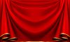 Vector clipart: Red curtain