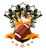 Vector clipart: American Football Emblem