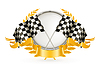 Vector clipart: Silver Racing Emblem