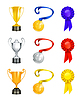 Vector clipart: Trophy, icon set