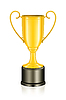 Vector clipart: Gold trophy