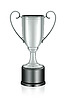 Vector clipart: Silver trophy