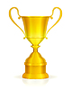 Vector clipart: Gold trophy