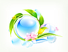 Vector clipart: Abstract floral frame
