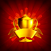 Vector clipart: Golden Prize, Background