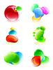 Vector clipart: Abstract glowing design elements, 10eps