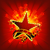 Vector clipart: Movie stars, red