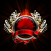 Vector clipart: Red Emblem Races, 10eps