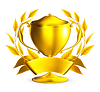 Vector clipart: Trophy gold,