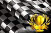 Vector clipart: Checkered Background horizontal with cup, 10eps