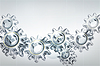 Vector clipart: Gears background, 10eps