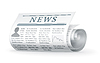 Vector clipart: Newspaper rolled, 10eps