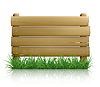 Vector clipart: Wooden message board, 10eps