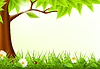 Vector clipart: Green Tree Frame, 10eps