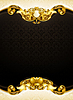 Vector clipart: Vintage background black vertical, 10eps