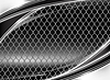 Vector clipart: Wire mesh, black background 10eps