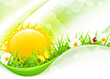 Vector clipart: Summer Landscape, 10eps