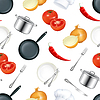 Vector clipart: Background Kitchen, seamless